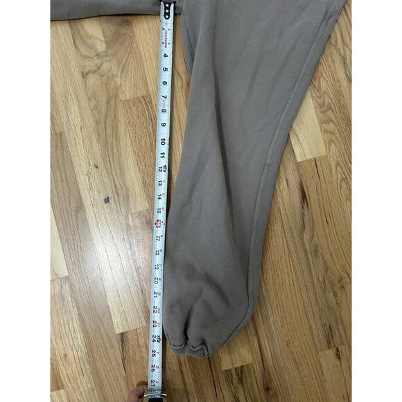 john elliott sweatpants gray taupe jogger men's size small raw edge drawstring - Picture 9 of 10